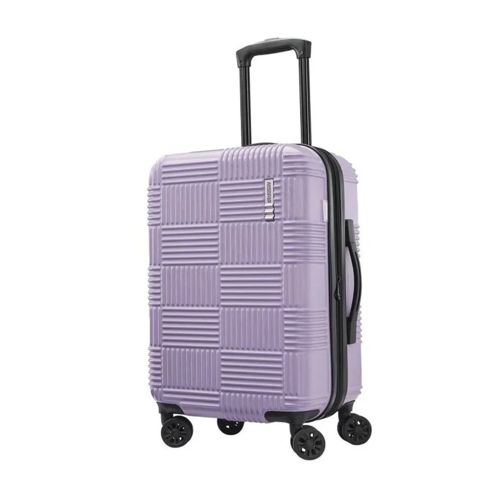 American Tourister -  NXT Hardside Large Checked Spin Lilac